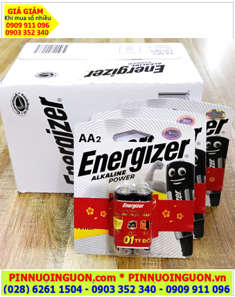 COMBO 01Hộp (20vỉ =40viên) Pin AA 1.5v Alkaline Energizer E91-BP2, LR6 Singapore /MẪU TẾT _Giá chỉ 594.000 /Hộp